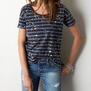 American Eagle Outfitters Striped Shirt M